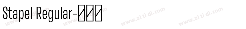 Stapel Regular字体转换